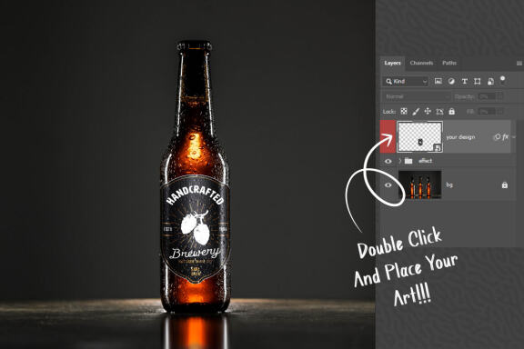 Beer Bottle - Free Mockup #02