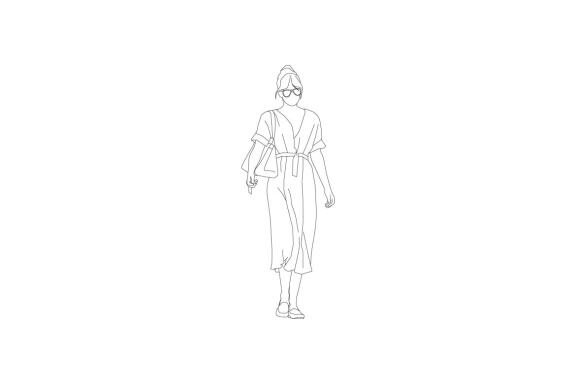 Free Vector illustration of elegant woman