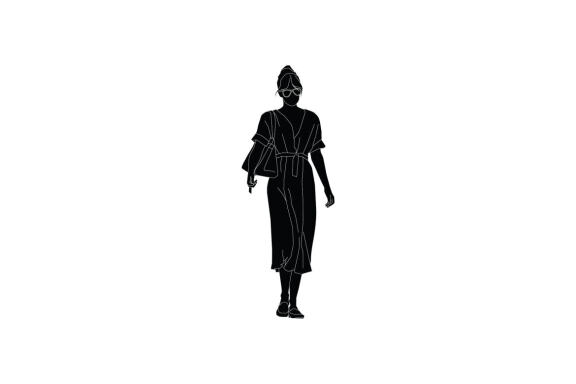 Free Vector illustration of elegant woman