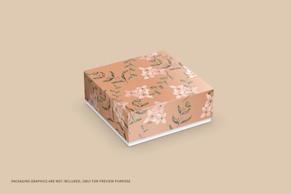 Square Box Packaging - Free Mockup 9A