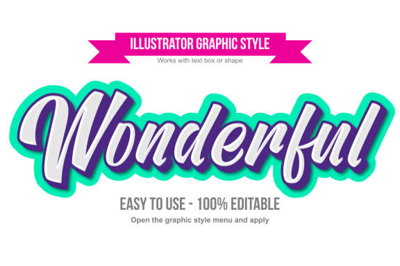 Colorful Cursive 3D Text Effect