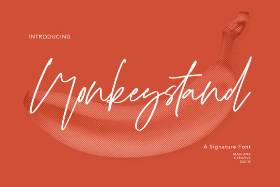 Monkeystand Signature Font