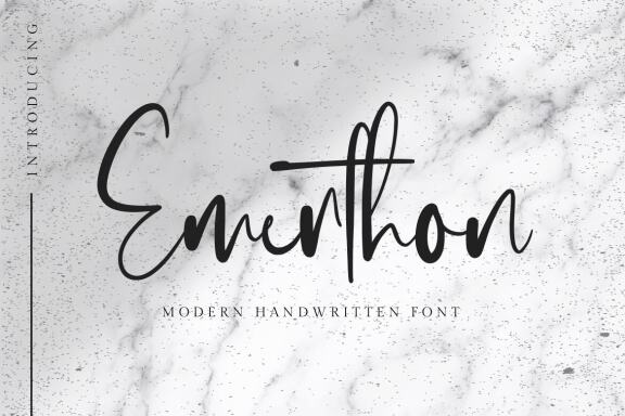 Emerthon – Modern Handwritten Font