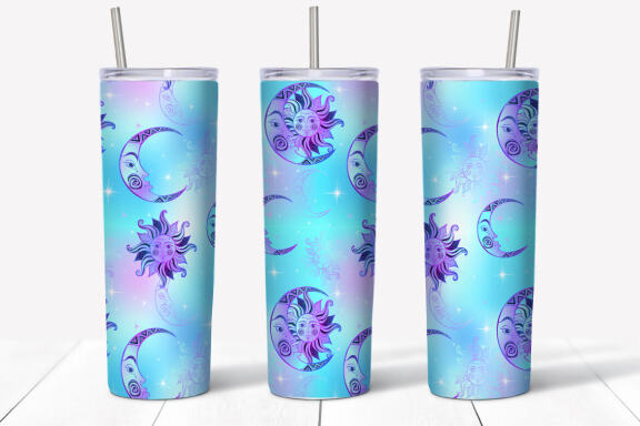 Skinny tumbler Png. Starry sky design. Skinny tumbler wrap