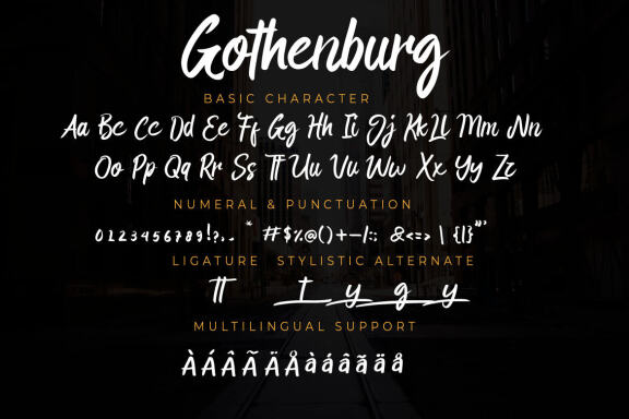 Gothenburg Bold Script