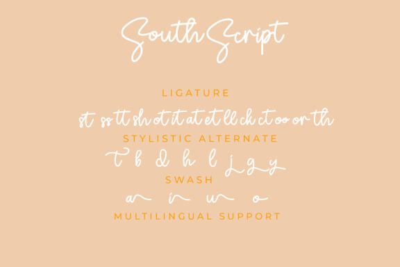 South Script Font