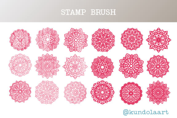 Procreate Brushes. Mandala stamp brushes. Add-on Procreate.