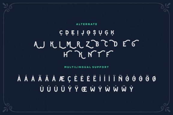 Blue Spirits Layered Font
