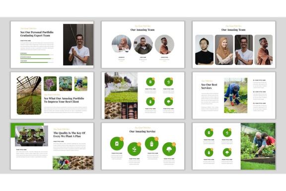 Gradaning - Free Gardening & Landscaping PowerPoint Template