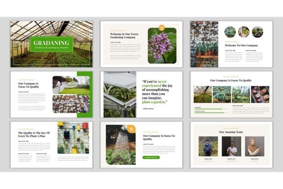 Gradaning - Free Gardening & Landscaping PowerPoint Template