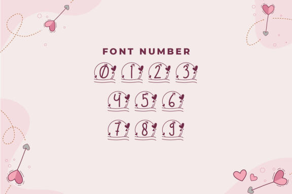 Free Monogram Handrawn Love
