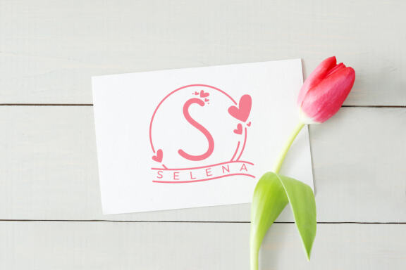 Free Monogram Handrawn Love