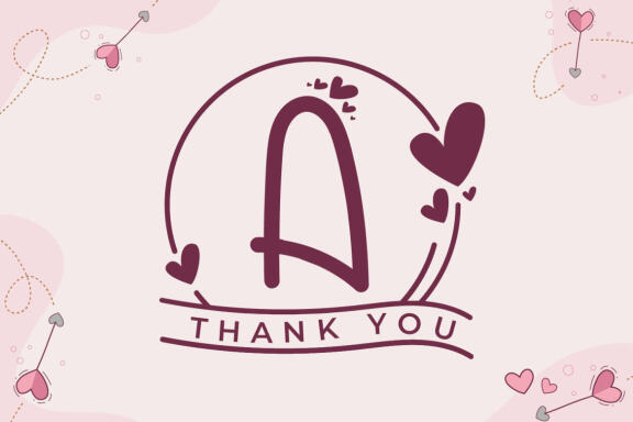 Free Monogram Handrawn Love