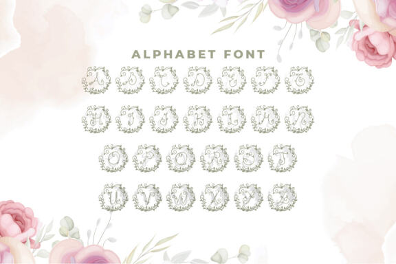 Monogram Roses Font