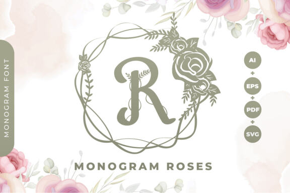 Monogram Roses Font