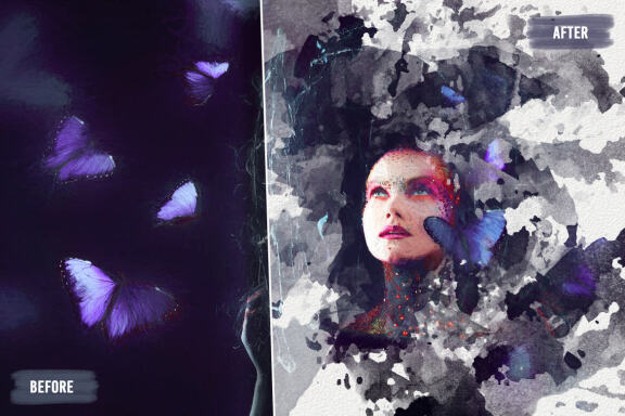 34 Abstract Splash Brushes - Vol. 2