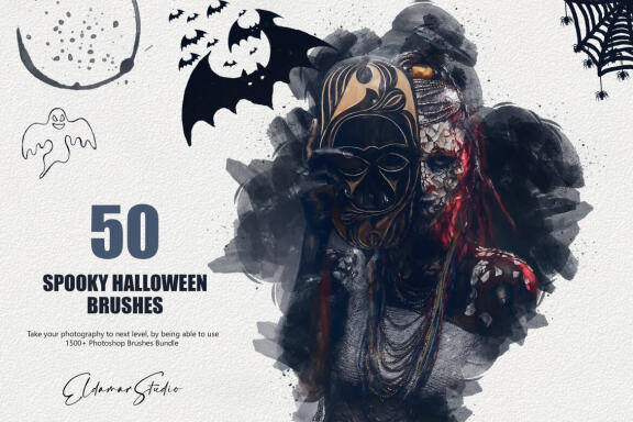 50 Spooky Halloween Brushes