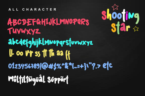 Shooting Star - Free Font