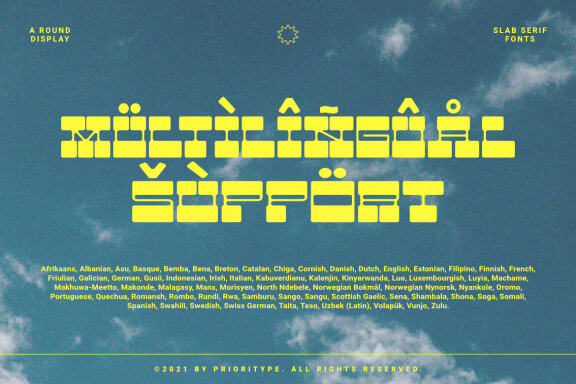 Urban Java - A Round Display Slab Serif Fonts