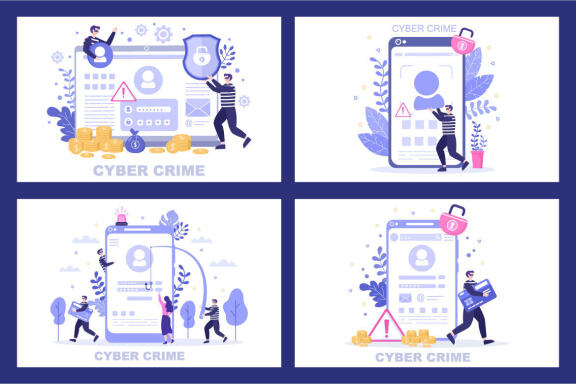 15 Cyber Crime Illustration 