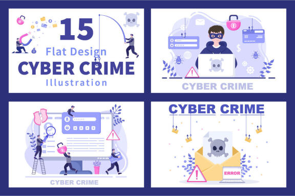 15 Cyber Crime Illustration 