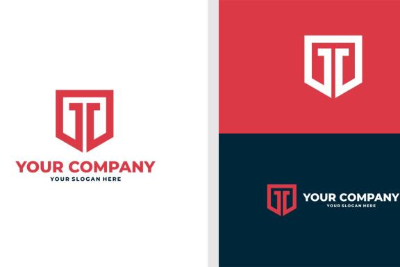 GT LOGO SHIELD SIMPLE EDITABLE