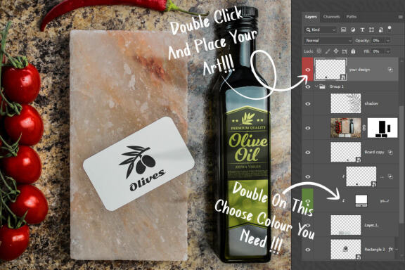Olive Oil Bottle - Free Mockup #03