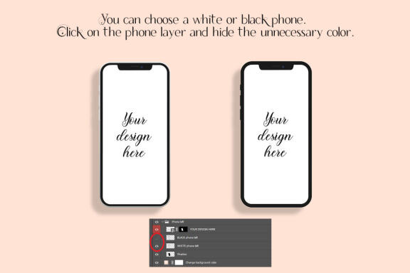 iPhone 12 Screen device mockups bundle.
