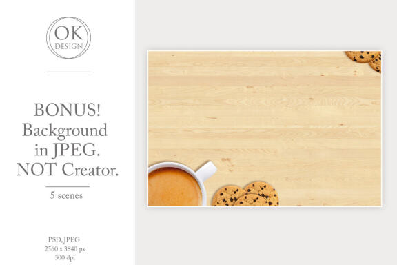 Coaster mockup bundle. Square and round coasters PSD, JPEG files.