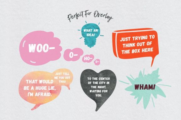 Eccentric Speech Bubbles Vector Pack