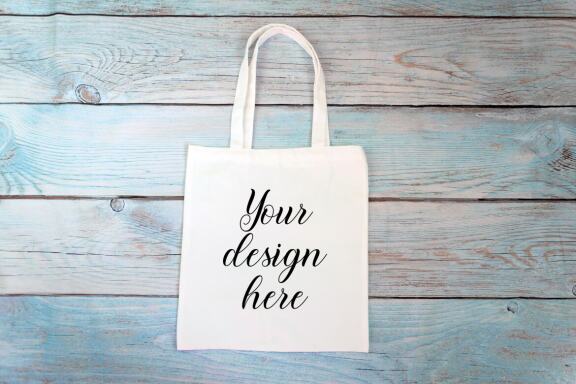 Cotton Tote bag Mockup Bundle. Rustic Farmhouse. Tote bag mockup photo with flowers and leaves.