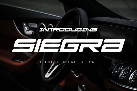 Siegra - Sporty Tech Font