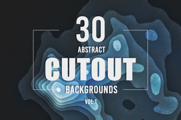 30 Abstract Cutout Backgrounds - Vol. 1