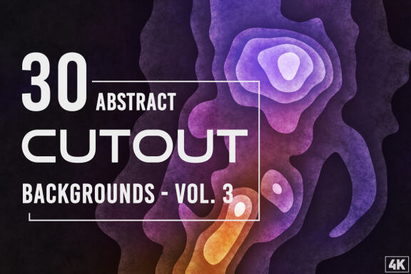 30 Abstract Cutout Backgrounds - Vol. 3