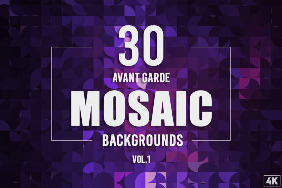30 Avant Garde Mosaic Backgrounds - Vol.1