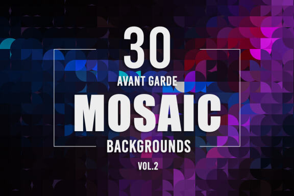 30 Avant Garde Mosaic Backgrounds - Vol.2