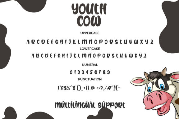 Youth Cow - Free Font