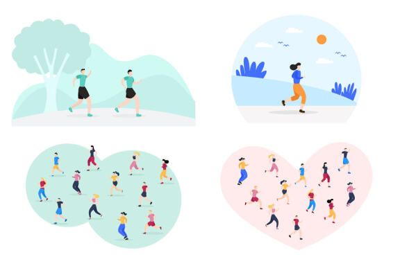 15 Jogging or Running Illustration