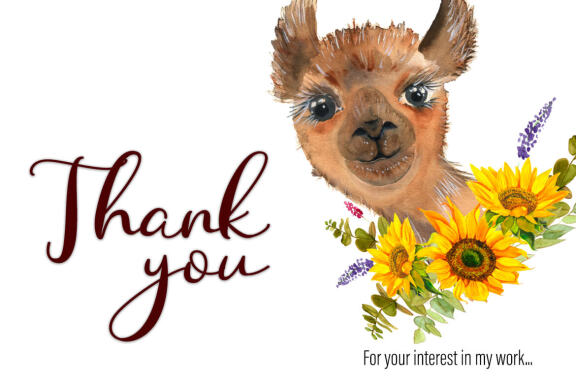 Watercolor Llama Clipart - Sublimation designs