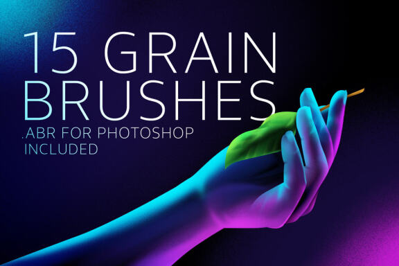 Grain artistic brushes for Procreate & Photoshop