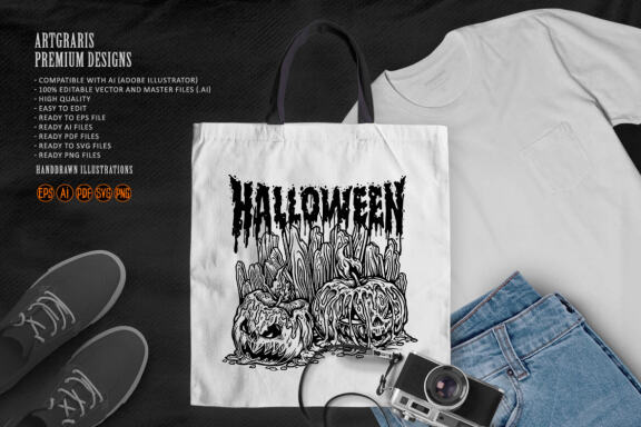 Halloween Head Silhouette Candles  Jack Lantern
