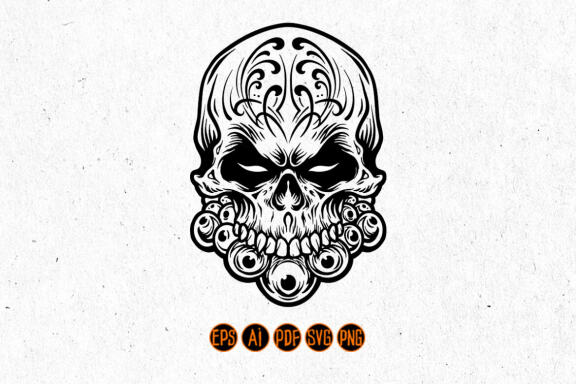 Calavera Muerte Mexicana Dia De Los Silhouette