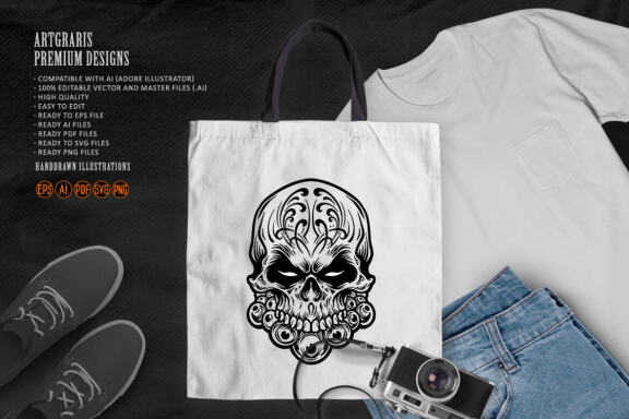 Calavera Muerte Mexicana Dia De Los Silhouette