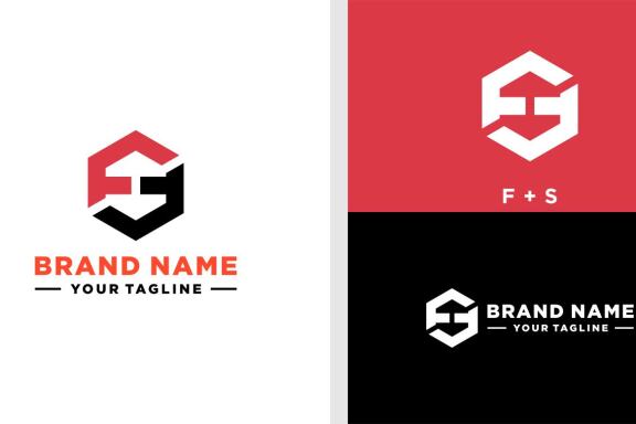 FS LOGO FITNESS HEXAGON BOLD EDITABLE