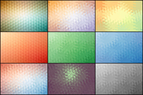 50 Abstract Hexagon Backgrounds - Vol. 1