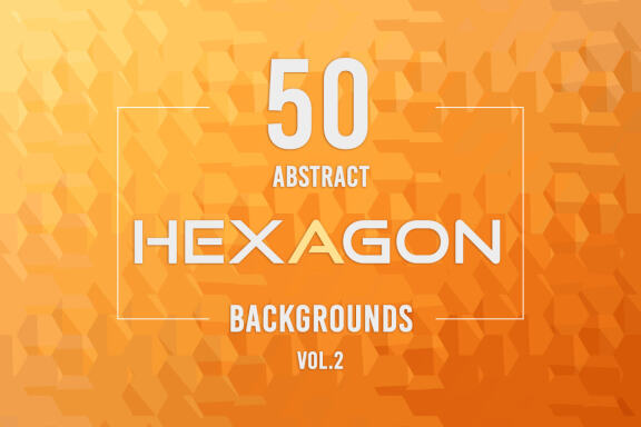50 Abstract Hexagon Backgrounds - Vol. 2