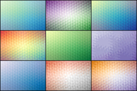 50 Abstract Hexagon Backgrounds - Vol. 2