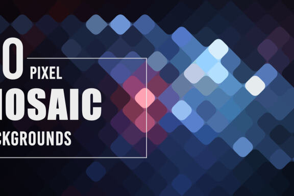 50 Pixel Mosaic Backgrounds