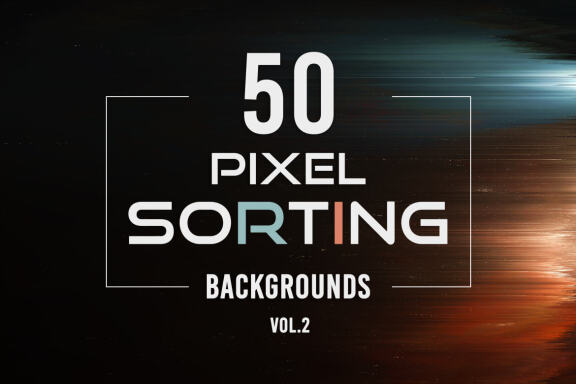 50 Pixel Sorting Backgrounds - Vol. 2