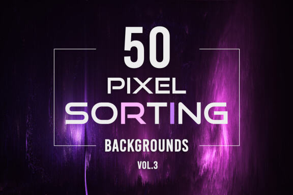 50 Pixel Sorting Backgrounds - Vol. 3